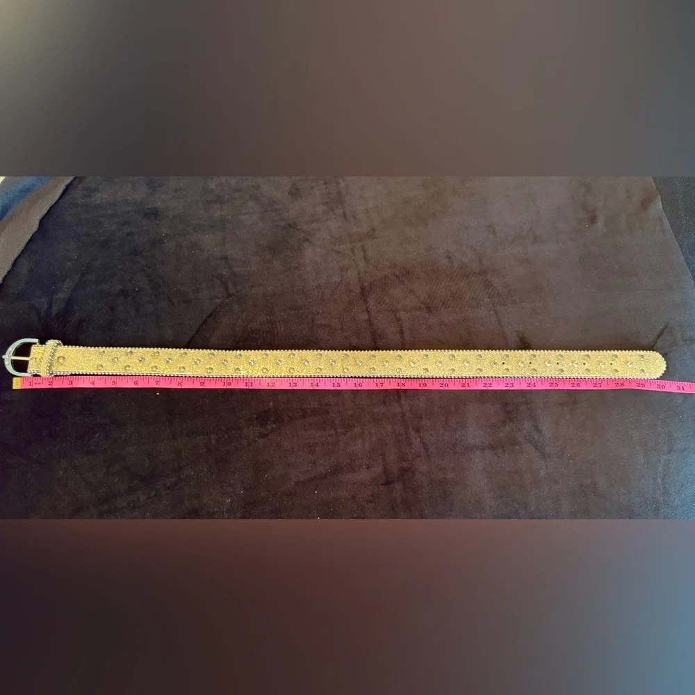 The Children's Place Gold and Silver Belt with Ornate Buckle